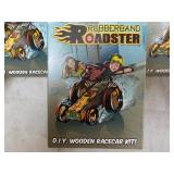4 Rubberband Roadster Wooden Kits...