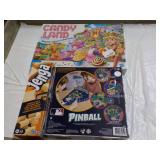 Jenga, Candy Land and Pinball Games...
