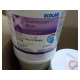 6 Ecolab 85 Wipes each Disinfectant...