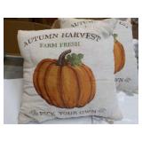 Autumn Harvest Throw Pillow x 2; sl...