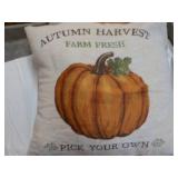 Autumn Harvest Throw Pillow x 2; sl...