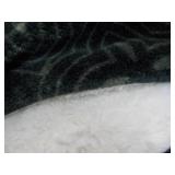 Green and White Standard Throw Blan...
