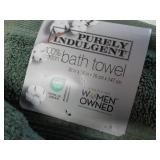 Purely Indulgent Bath Towel Green s...