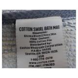 Cotton Swirl Bath Mat 24 x 36"...