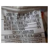 White Comforter 64 x 64"...