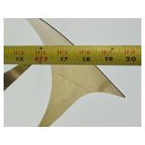 Excellent Signed Vintage C JERE Brass Sculpture w/Marble Base
