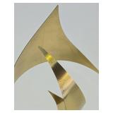 Excellent Signed Vintage C JERE Brass Sculpture w/Marble Base