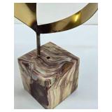 Excellent Signed Vintage C JERE Brass Sculpture w/Marble Base