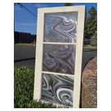 Swirled / Stained Glass 3-Panel Window