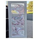 Swirled / Stained Glass 3-Panel Window