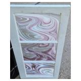 Swirled / Stained Glass 3-Panel Window
