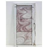 Swirled / Stained Glass 3-Panel Window