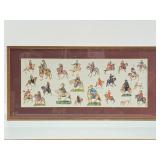 Vintage Framed CANTERBURY TALES Character Print