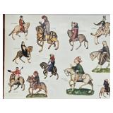 Vintage Framed CANTERBURY TALES Character Print