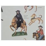 Vintage Framed CANTERBURY TALES Character Print