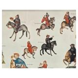 Vintage Framed CANTERBURY TALES Character Print