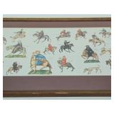 Vintage Framed CANTERBURY TALES Character Print