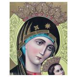 Very Nicely Detailed Religious Icon & 3-Panel Artwork