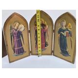 Very Nicely Detailed Religious Icon & 3-Panel Artwork