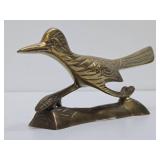 Vintage Brass Roadrunner & Lion