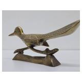 Vintage Brass Roadrunner & Lion