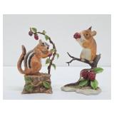 LENOX Chipmunk & Field Mouse Figurines