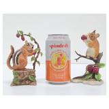 LENOX Chipmunk & Field Mouse Figurines