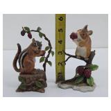 LENOX Chipmunk & Field Mouse Figurines