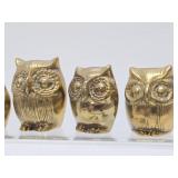 Nice Collection of Vintage Owls - Many Brass