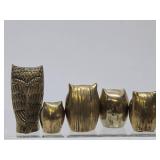 Nice Collection of Vintage Owls - Many Brass