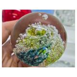 Large Group of Heavy Art Glass Paperweights