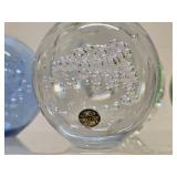 Large Group of Heavy Art Glass Paperweights