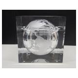 New in Box Planet Earth Lucite/Acrylic World Globe Ice Bucket