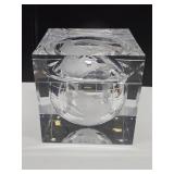 New in Box Planet Earth Lucite/Acrylic World Globe Ice Bucket