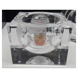 New in Box Planet Earth Lucite/Acrylic World Globe Ice Bucket