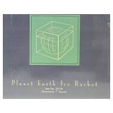 New in Box Planet Earth Lucite/Acrylic World Globe Ice Bucket