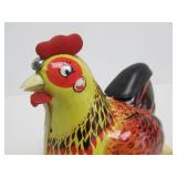 Vintage Hen Laying Eggs Tin Litho Toy w/Box & Eggs