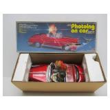 Near Mint or Mint in Box Vintage Tin Toy Car w/Tourist Photographers