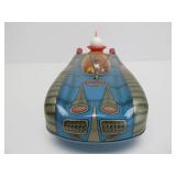 Awesome Larger Vintage Tin Litho Atomic Style Toy Car - Near Mint or Mint in Box