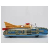 Awesome Larger Vintage Tin Litho Atomic Style Toy Car - Near Mint or Mint in Box