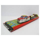 Vintage Tin Litho Windup Toy Car Set w/Original Box - "Rakodo Vonat"