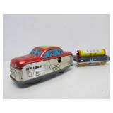 Vintage Tin Litho Windup Toy Car Set w/Original Box - "Rakodo Vonat"
