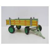 Vintage Tin Litho Tractor & Trailer Toy w/Original Box