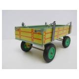 Vintage Tin Litho Tractor & Trailer Toy w/Original Box