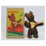 Vintage Windup Bear w/Guitar Toy in Original Box