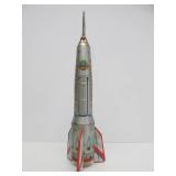 Vintage Tin Litho Space Rocket Toy w/Original Box - 15"