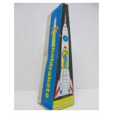 Vintage Tin Litho Space Rocket Toy w/Original Box - 15"