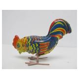 2 Vintage Tin Litho Russian Chicken toys w/Original Boxes
