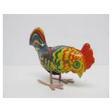 2 Vintage Tin Litho Russian Chicken toys w/Original Boxes