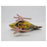 2 Vintage Tin Litho Russian Chicken toys w/Original Boxes